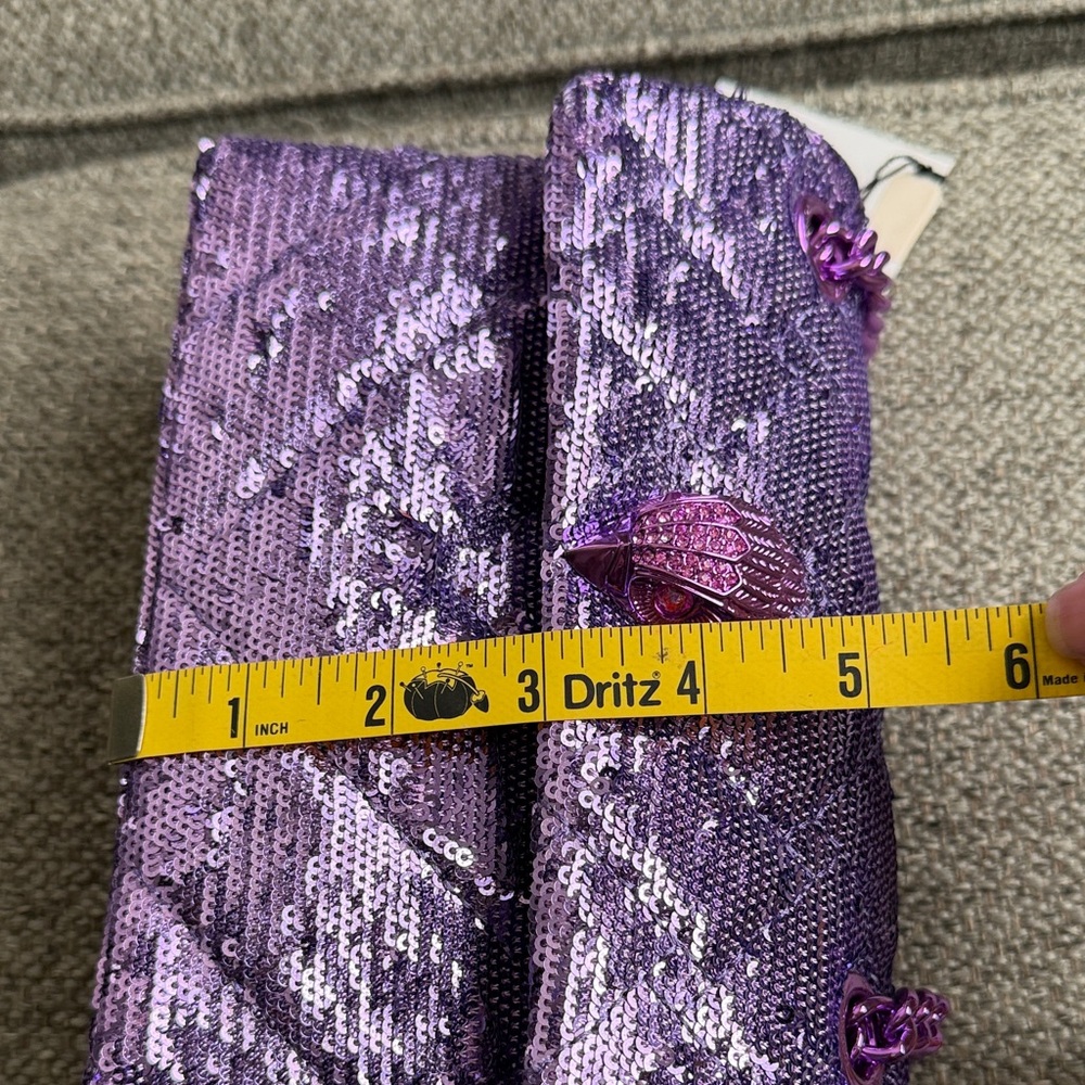 Kurt Geiger rare Purple Sequin mini crossbody bag (rare release in early 2000’s) - Picture 8 of 8